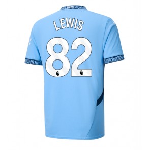 Manchester City Rico Lewis #82 Domaci Dres 2024-25 Kratak Rukavima